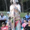 Tribal warrior at Appin Massacre Memorial 